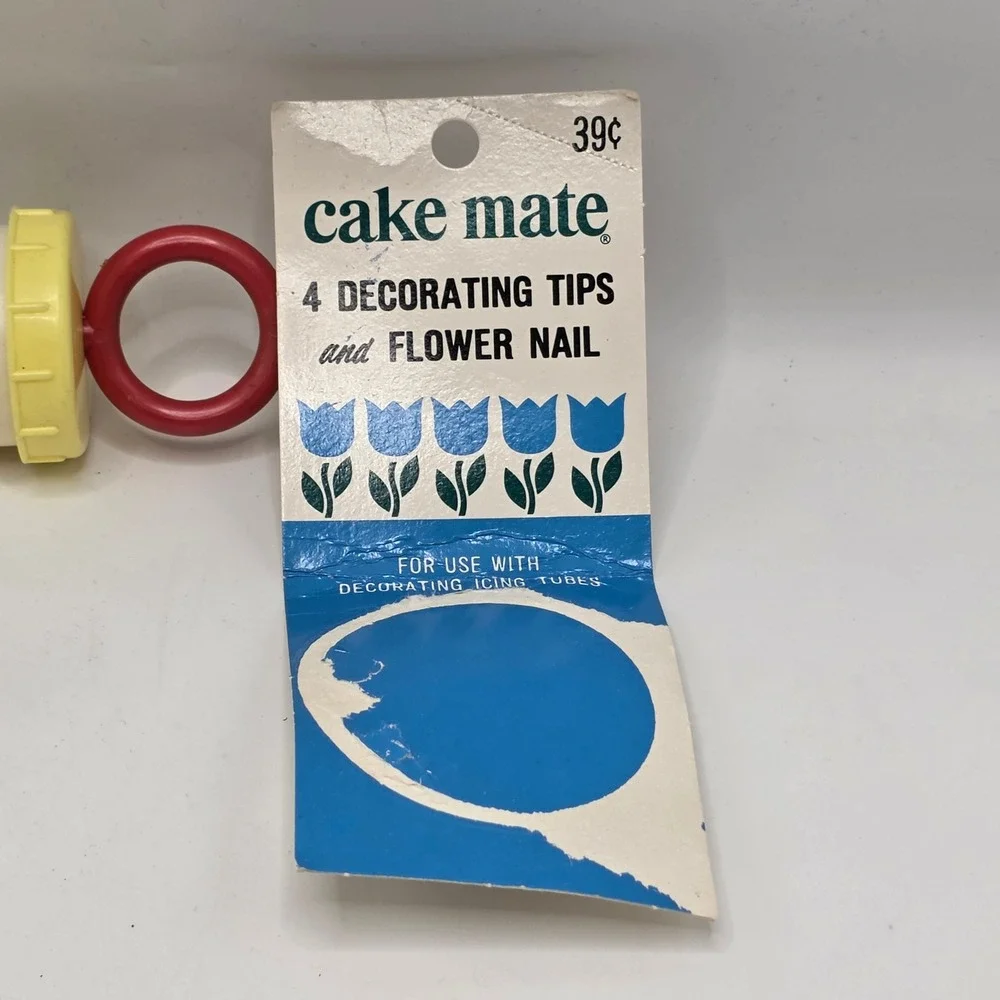 Cake Mate Vintage Decorating Tips Set Multicolor Retro‎ Kitchen Baking Tool Lot